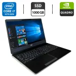 Мобільна робоча станція Dell Precision 7550 / 15,6" (1920x1080) IPS / Intel Core i7-10850H (6 (12) ядер по 2,7 - 5,1 ГГц) / 64 ГБ DDR4 / 1000 ГБ SSD M.2 / nVidia Quadro RTX 5000, 16 ГБ GDDR6, 256-біт / WebCam / Windows 10 Pro б/в