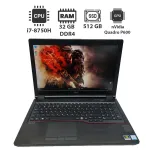 Мобільна робоча станція Fujitsu Celsius H780 / 15.6" (1920x1080) IPS / Intel Core i7-8750H (6 (12) ядер по 2.2 - 4.1 GHz) / 32 GB DDR4 / 512 GB SSD / nVidia Quadro P600, 4 GB GDDR5, 128-bit / WebCam б/в