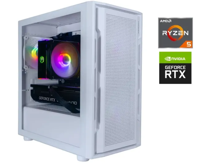Ігровий ПК Cougar Tower / AMD Ryzen 5 7500F (6 (12) ядер по 3.7 - 5.0 GHz) / 32 GB DDR5 / 1000 GB SSD / nVidia GeForce RTX 3080 Ti, 12 GB GDDR6X, 384-bit / 1000W / Win 11 б/в - зображення 1