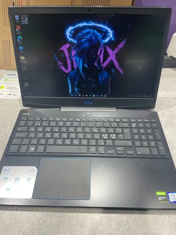 Ігровий ноутбук Dell G3 3590 / 15.6" (1920x1080) IPS / Intel Core i5-9300H (4 (8) ядра по 2.4 - 4.1 GHz) / 16 GB DDR4 / 512 GB SSD M.2 / nVidia GeForce GTX 1660 Ti Max-Q, 6 GB GDDR6, 192-bit / WebCam б/в - зображення 2