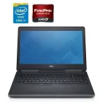 Мобільна робоча станція Dell Precision 7510 / 15.6" (3840x2160) IPS / Intel Core i7-6820HQ (4 (8) ядра по 2.7 - 3.6 GHz) / 32 GB DDR4 / 512 GB SSD + 500 GB HDD / AMD FirePro W5170M, 2 GB GDDR5, 128-bit / WebCam / Win 10 Pro б/в