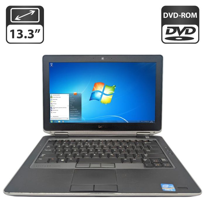 Ноутбук Dell Latitude E6330 / 13.3" (1366x768) TN / Intel Core i5-3320M (2 (4) ядра по 2.6 - 3.3 GHz) / 8 GB DDR3 / 500 GB HDD / Intel HD Graphics 4000 / DVD-ROM б/в - зображення 1
