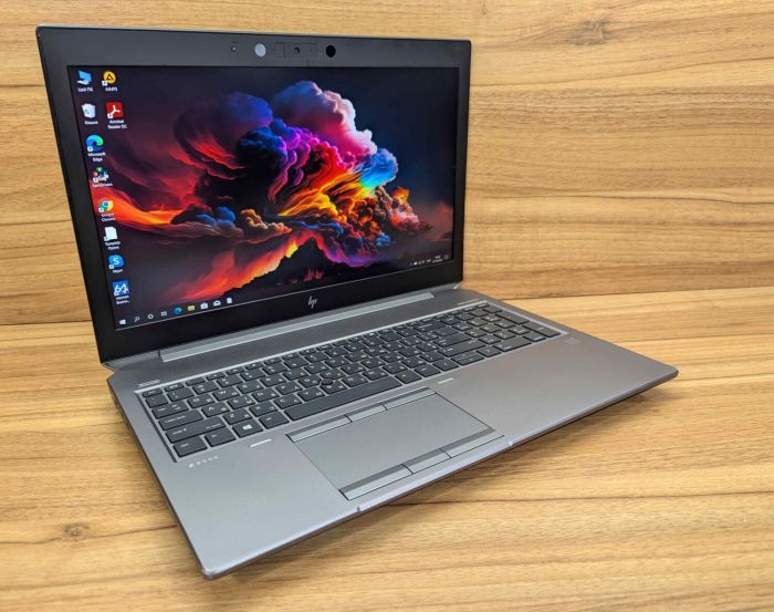 Мобільна робоча станція HP zBook 15 G6 / 15,6" (1920x1080) IPS / Intel Core i7-9750H (6 (12) ядер по 2,6 - 4,5 ГГц) / 16 ГБ DDR4 / 480 ГБ SSD + 256 ГБ SSD / nVidia Quadro T2000, 4 ГБ GDDR5, 128-біт / Веб-камера / Сканер відбитків пальців / Windows 10 б/в - зображення 4