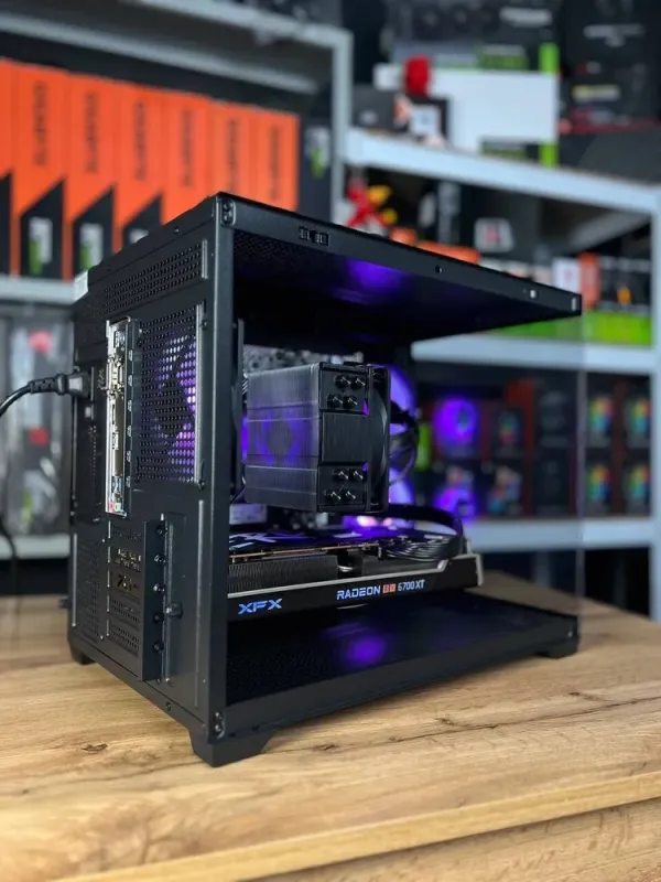 Збірка під замовлення: ігровий ПК Gamdias Aura GC10M ARGB Black Tower / AMD Ryzen 7 5700X (8 (16) ядер по 3.4 - 4.6 GHz) / 32 GB DDR4 / 1000 GB SSD M.2 / AMD Radeon RX 6700 XT, 12 GB GDDR6, 192-bit / 650W б/в - зображення 7