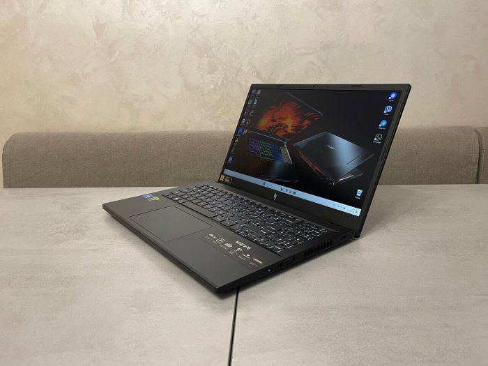Ігровий ноутбук Acer Nitro ANV15-51-58A4 / 15,6" (1920x1080) IPS / Intel Core i5-13420H (8 (12) ядер по 3,4 - 4,6 ГГц) / 32 ГБ DDR5 / 512 ГБ SSD M.2 / nVidia GeForce RTX 4050, 6 ГБ GDDR6, 96-біт / Веб-камера б/в - зображення 6