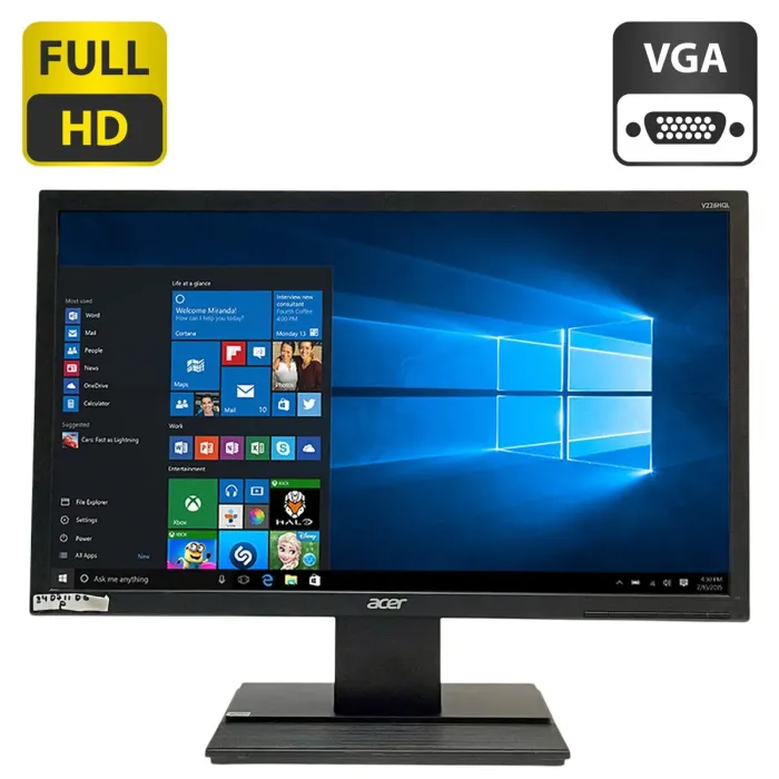 Монітор Acer V226HQL / 22" (1920x1080) TN / VGA / VESA 100x100 б/в - зображення 1