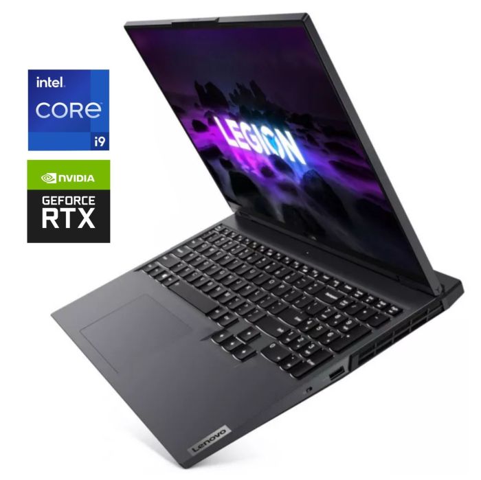 Ігровий ноутбук Б-класу Lenovo Legion 5 Pro 16ITH6H / 16" (2560x1600) IPS / Intel Core i9-11950H (8 (16) ядер по 2.1 - 5.0 GHz) / 16 GB DDR4 / 512 GB SSD NVMe / nVidia GeForce RTX 3070, 8 GB GDDR6, 256-bit / WebCam б/в - зображення 1