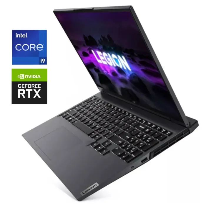 Ігровий ноутбук Б-класу Lenovo Legion 5 Pro 16ITH6H / 16" (2560x1600) IPS / Intel Core i9-11950H (8 (16) ядер по 2.1 - 5.0 GHz) / 16 GB DDR4 / 512 GB SSD NVMe / nVidia GeForce RTX 3070, 8 GB GDDR6, 256-bit / WebCam б/в - зображення 1