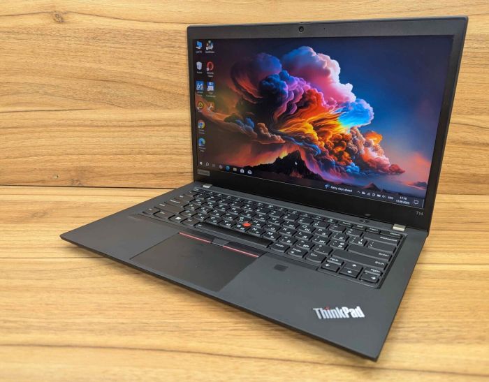Ультрабук Lenovo ThinkPad T14 Gen 1 / 14" (1920x1080) IPS / Intel Core i7-10510U (4 (8) ядра по 1.8 - 4.9 GHz) / 16 GB DDR4 / 256 GB SSD / Intel UHD Graphics / WebCam / TouchID / Windows 10 б/в - зображення 5