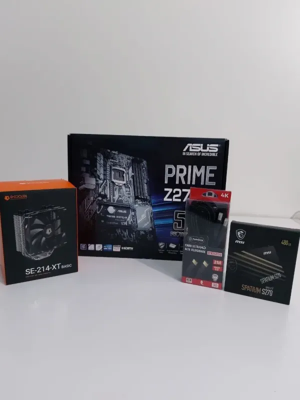 Ігровий ПК GameMax Starlight White Tower / Intel Core i5-7500 (4 ядра по 3,4 - 3,8 ГГц) / 16 ГБ DDR4 / 240 ГБ SSD + 480 ГБ SSD + 500 ГБ HDD / AMD Radeon RX 480, 8 ГБ GDDR5, 256-біт / 600 Вт б/в - зображення 8
