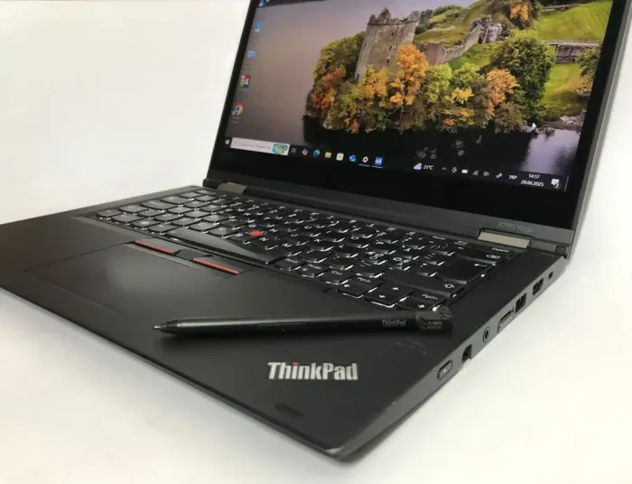 Ультрабук-трансформер Б-клас Lenovo ThinkPad X380 Yoga / 13.3" (1920x1080) IPS Touch / Intel Core i5-8350U (4 (8) ядра по 1.7 - 3.6 GHz) / 8 GB DDR4 / 256 GB SSD / Intel UHD Graphics 620 / WebCam / Win 10 Pro б/в - зображення 10