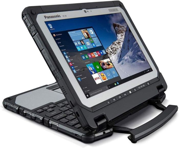 Захищений нетбук-трансформер Panasonic Toughbook CF-20 / 10.1" (1920x1200) TN / Intel Core M5-6Y57 (2 (4) ядра по 1.1 - 2.8 GHz) / 8 GB DDR3 / 256 GB SSD / Intel HD Graphics 615 / WebCam / Win 10 Pro + ДОК-станція б/в - изображение 4