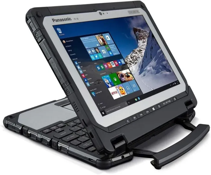 Захищений нетбук-трансформер Panasonic Toughbook CF-20 / 10.1" (1920x1200) TN / Intel Core M5-6Y57 (2 (4) ядра по 1.1 - 2.8 GHz) / 8 GB DDR3 / 256 GB SSD / Intel HD Graphics 615 / WebCam / Win 10 Pro + ДОК-станція б/в - зображення 3