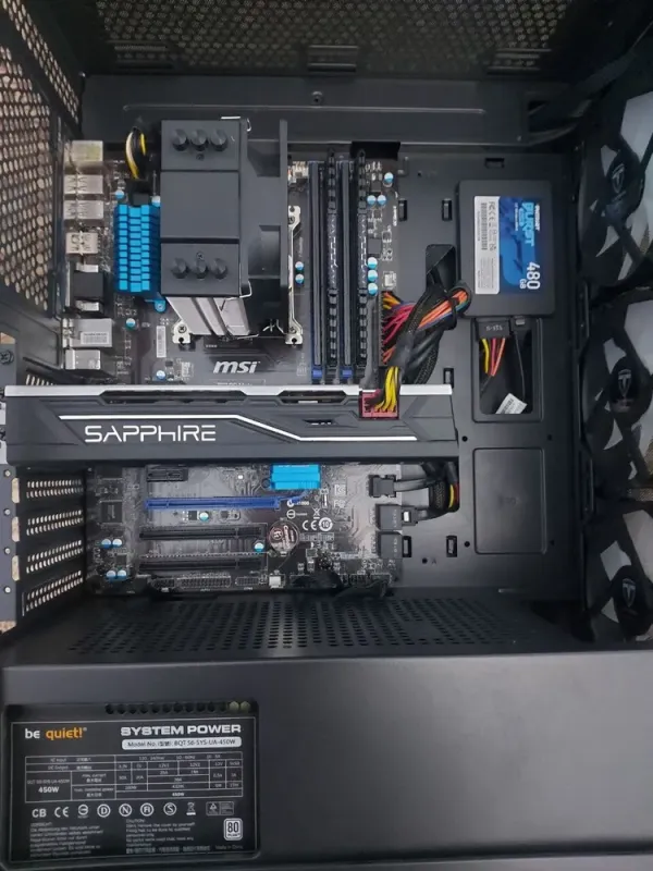 Frontier Asaro Tower / Intel Core i7-4790 (4 (8) ядер 3,6 - 4,0 ГГц) / 16 ГБ DDR3 / 480 ГБ SSD + 500 ГБ HDD / AMD Radeon RX 570, 4 ГБ GDDR5, 256-біт / 450 Вт б/в - зображення 5