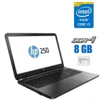 Ноутбук HP 250 G5 / 15.6" (1366x768) TN / Intel Core i5-7200U (2 (4) ядра по 2.5 - 3.1 GHz) / 8 GB DDR4 / 500 GB HDD / Intel HD Graphics 620 / WebCam б/в