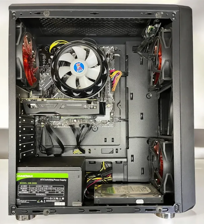 Ігровий ПК 1stPlayer F4-3R1 Tower / AMD Ryzen 3 1200 (4 ядра по 3.1 - 3.4 GHz) / 8 GB DDR4 / 120 GB SSD M.2 + 500 GB HDD / nVidia GeForce GTX 1050, 2 GB GDDR5, 128-bit / 500W б/в - зображення 6