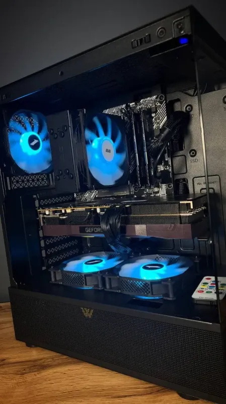 Збірка під замовлення: ігровий ПК 1stPlayer Mi7 ARGB Tower / AMD Ryzen 5 5600 (6 (12) ядер по 3.5 - 4.4 GHz) / 32 GB DDR4 / 1000 GB SSD M.2 / nVidia GeForce RTX 3070 Ti, 8 GB GDDR6X, 256-bit / 750W б/в - зображення 11