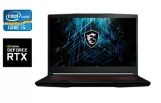 Ігровий ноутбук MSI GF63 Thin 11UC / 15.6" (1920x1080) IPS / Intel Core i5-11400H (6 (12) ядер по 2.7 - 4.5 GHz) / 16 GB DDR4 / 512 GB SSD / nVidia GeForce RTX 3050, 4 GB GDDR6, 128-bit / WebCam / Windows 11 б/в