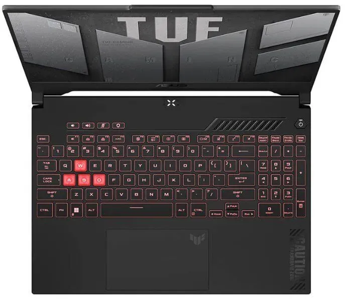 Ігровий ноутбук Asus TUF Gaming A15 FA507NV-LP025W / 15.6" (1920x1080) IPS / AMD Ryzen 5 7535HS (6 (12) ядер по 3.3 - 4.55 GHz) / 16 GB DDR5 / 480 GB SSD / nVidia GeForce RTX 4060, 8 GB GDDR6, 128-bit / WebCam б/в - зображення 3
