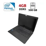 Ноутбук Acer 173 / 17.3" (1600x900) TN / Intel Pentium N4200 (4 ядра по 1.1 - 2.5 GHz) / 4 GB DDR3 / 500 GB HDD / Intel HD Graphics / WebCam б/в
