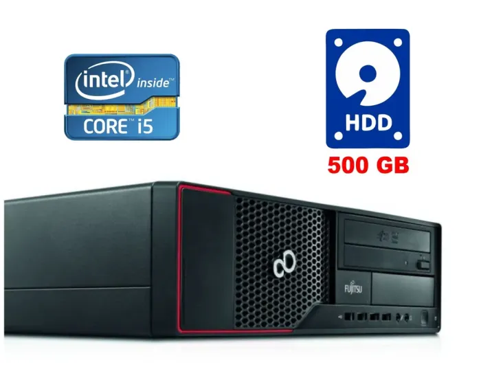 ПК Fujitsu Esprimo E900 E85+ SFF / Intel Core i5-2400 (4 ядра по 3.1 - 3.4 GHz) / 8 GB DDR3 / 500 GB HDD / Intel HD Graphics 2000 / DVD-ROM б/в - зображення 1