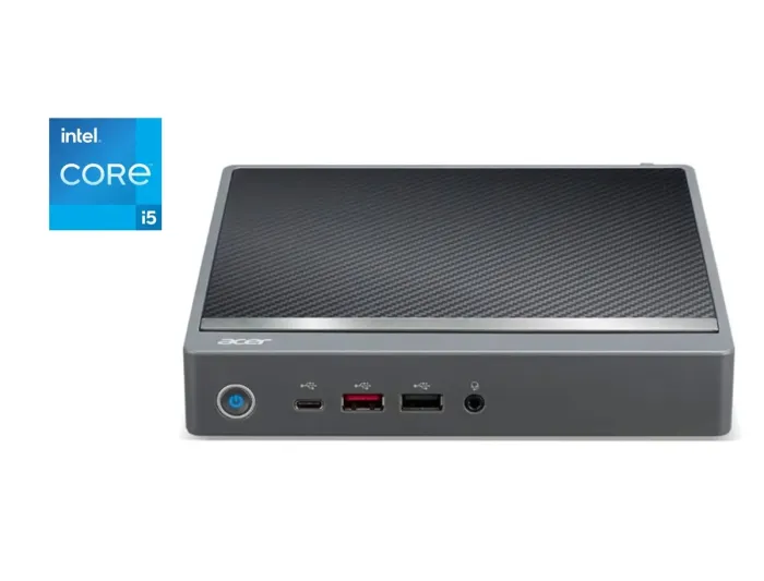 Неттоп Acer Veriton VN2590G USFF / Intel Core i5-1335U (10 (12) ядер по 3.4 - 4.6 GHz) / 8 GB DDR4 / 256 GB SSD M.2 / Intel Iris Xe Graphics / Win 11 Pro б/в - зображення 1