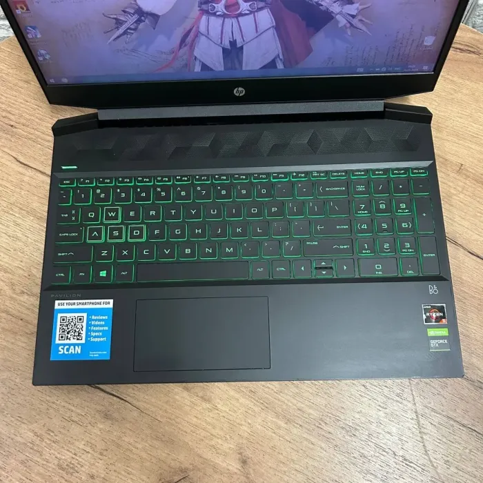 Ігровий ноутбук Б-клас HP Pavilion Gaming 15-ec0013dx / 15.6" (1920x1080) TN / AMD Ryzen 5 3550H (4 (8) ядер по 2.1 - 3.7 GHz) / 8 GB DDR4 / 256 GB SSD NVMe / nVidia GeForce GTX 1050, 3 GB GDDR5, 96-bit / WebCam б/в - зображення 7