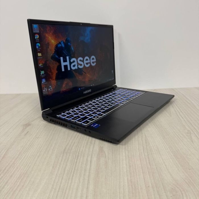 Ігровий ноутбук Hasee Z8D6 / 15.6" (1920x1080) IPS / Intel Core i7-12650H (10 (16) ядер по 3,5 - 4,7 ГГц) / 16 ГБ DDR4 / 512 ГБ SSD NVMe / nVidia GeForce RTX 4060, 8 ГБ GDDR6, 128-біт / WebCam б/в - зображення 4