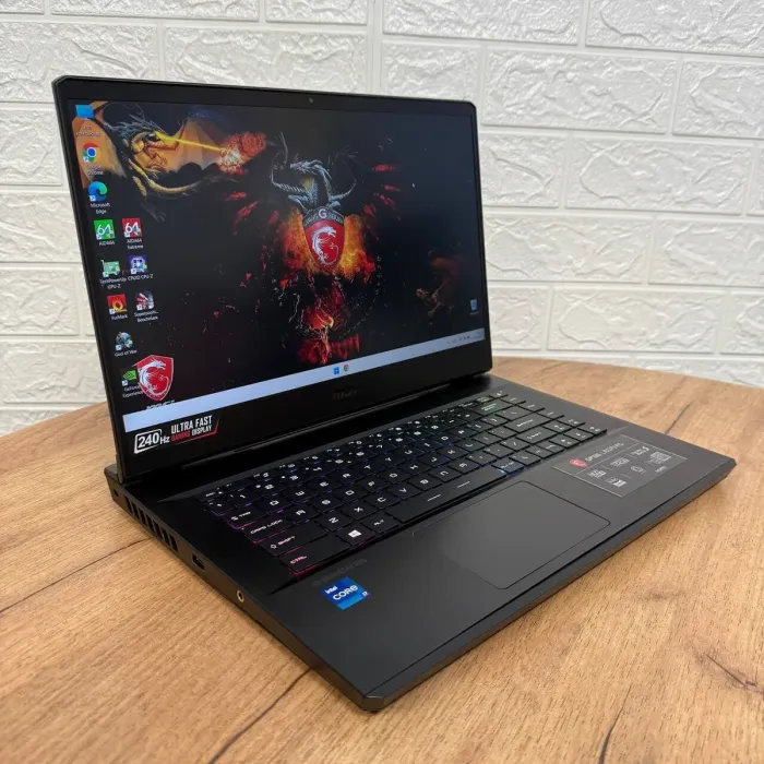 Ігровий ноутбук MSI GP66 Leopard 11UG / 15.6" (1920x1080) IPS / Intel Core i7-11800H (8 (16) ядер по 1.9 - 4.6 GHz) / 16 GB DDR4 / 1000 GB SSD / nVidia GeForce RTX 3070, 8 GB GDDR6, 256-bit / WebCam б/в - зображення 4