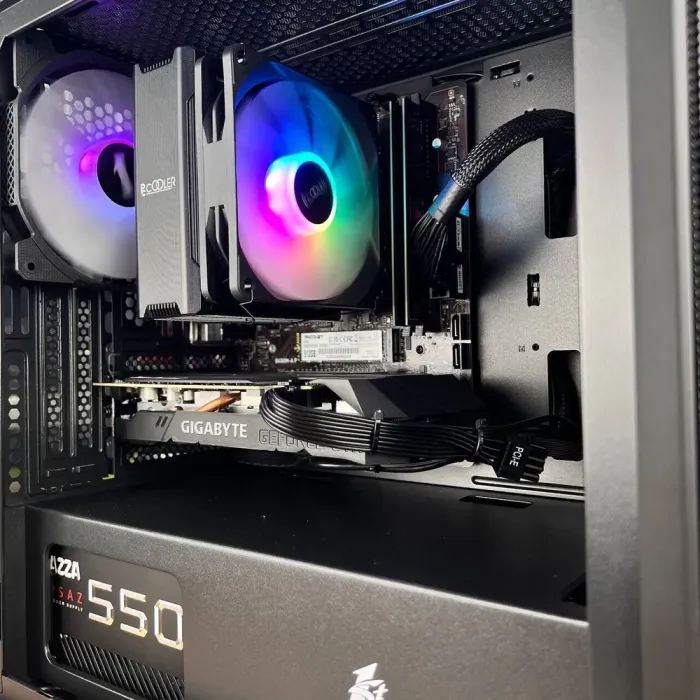 Збірка під замовлення: 1stPlayer D3-3F2-Plus Black Tower / AMD Ryzen 5 5500 (6 (12) ядер по 3.6 - 4.2 GHz) / 16 GB DDR4 / 512 GB SSD M.2 / nVidia GeForce GTX 1660 Super, 6 GB GDDR6, 192-bit / 550W б/в - зображення 4