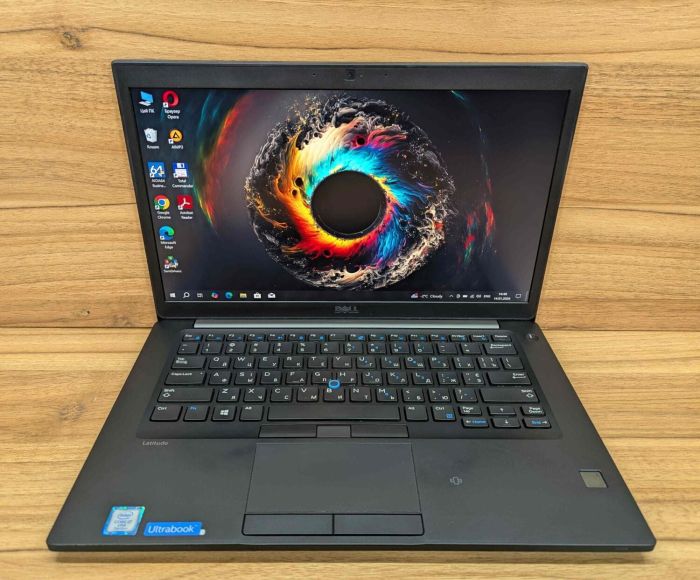 Ультрабук Dell Latitude 7480 / 14" (1920x1080) IPS / Intel Core i7-7600U (2 (4) ядра по 2.8 - 3.9 GHz) / 8 GB DDR4 / 256 GB SSD / Intel HD Graphics 620 / TouchID / WebCam / Windows 10 б/в - зображення 2