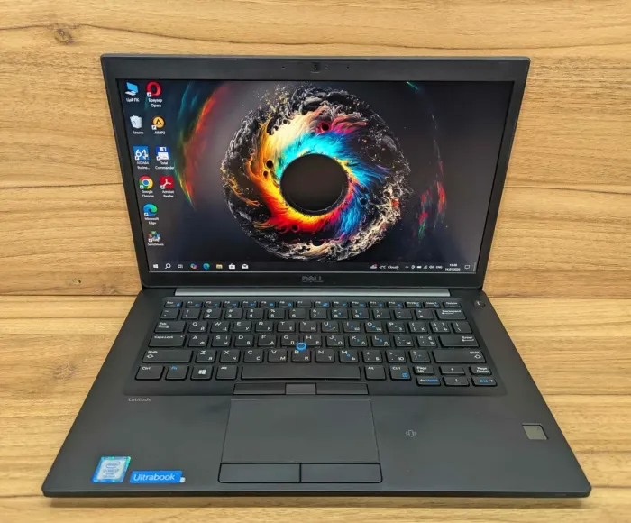 Ультрабук Dell Latitude 7480 / 14" (1920x1080) IPS / Intel Core i7-7600U (2 (4) ядра по 2.8 - 3.9 GHz) / 8 GB DDR4 / 256 GB SSD / Intel HD Graphics 620 / TouchID / WebCam / Windows 10 б/в - зображення 2