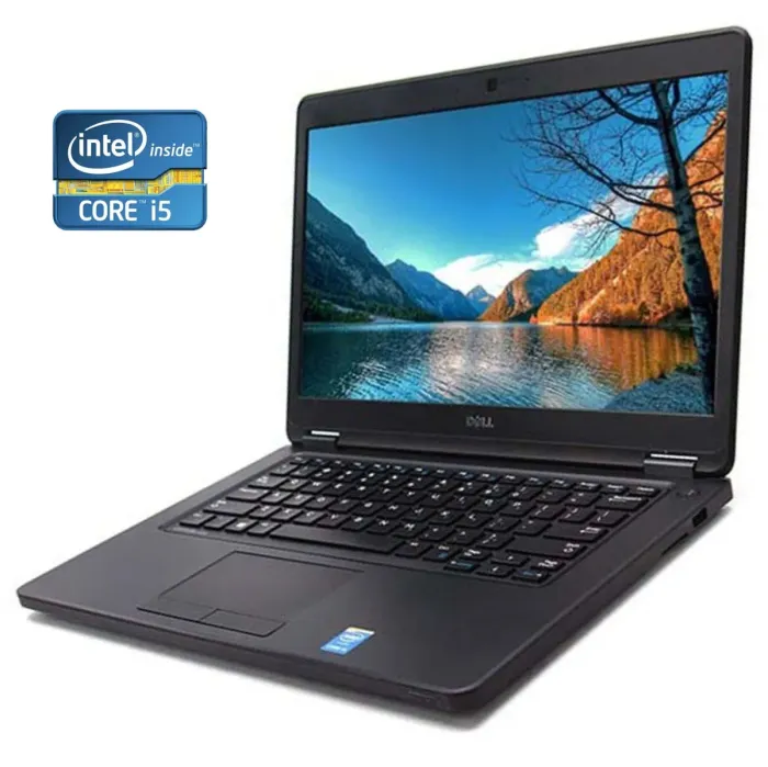 Ноутбук Б-клас Dell Latitude E5450 / 14" (1920x1080) IPS / Intel Core i5-5300U (2 (4) ядра по 2.3 - 2.9 GHz) / 8 GB DDR3 / 128 GB SSD / Intel HD Graphics 5500 / WebCam / Win 10 Pro б/в - зображення 1