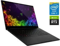 Ігровий ноутбук Razer Blade 15 RZ09-02887N91 / 15.6" (1920x1080) IPS / Intel Core i7-8750H (6 (12) ядер по 2.2 - 4.1 GHz) / 32 GB DDR4 / 1000 GB SSD / nVidia GeForce RTX 2070 Max-Q, 8 GB GDDR6, 256-bit / WebCam б/в