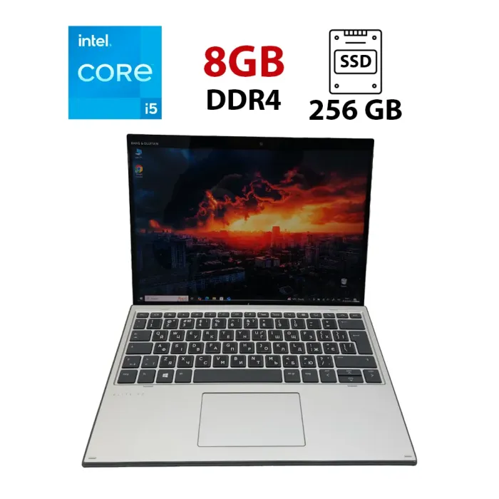 Ноутбук-трансформер HP Elite X2 G4 / 13.3" (3000x2000) IPS Touch / Intel Core i5-8265U (4 (8) ядра по 1.6 - 3.9 GHz) / 8 GB DDR4 / 256 GB SSD / Intel UHD Graphics 620 / WebCam б/в - зображення 1