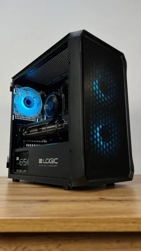 Збірка під замовлення: ігровий ПК Logic Concept Portos ARGB Mini Black Tower / Intel Core i3-12100F (4 (8) ядер по 3.3 - 4.3 GHz) / 16 GB DDR4 / 1000 GB SSD M.2 / AMD Radeon RX 5700 XT, 8 GB GDDR6, 256-bit / 650W б/в - зображення 2
