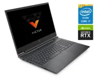 Ігровий ноутбук Б-клас HP Victus 16-d0013dx / 16.1" (1920x1080) IPS / Intel Core i7-9750H (6 (12) ядер по 2.6 - 4.5 GHz) / 8 GB DDR4 / 256 GB SSD / nVidia GeForce RTX 3050, 4 GB GDDR6, 128-bit / WebCam б/в