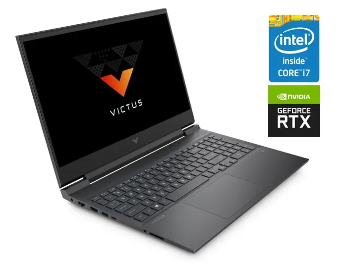 Ігровий ноутбук Б-клас HP Victus 16-d0013dx / 16.1" (1920x1080) IPS / Intel Core i7-9750H (6 (12) ядер по 2.6 - 4.5 GHz) / 8 GB DDR4 / 256 GB SSD / nVidia GeForce RTX 3050, 4 GB GDDR6, 128-bit / WebCam б/в - зображення 1