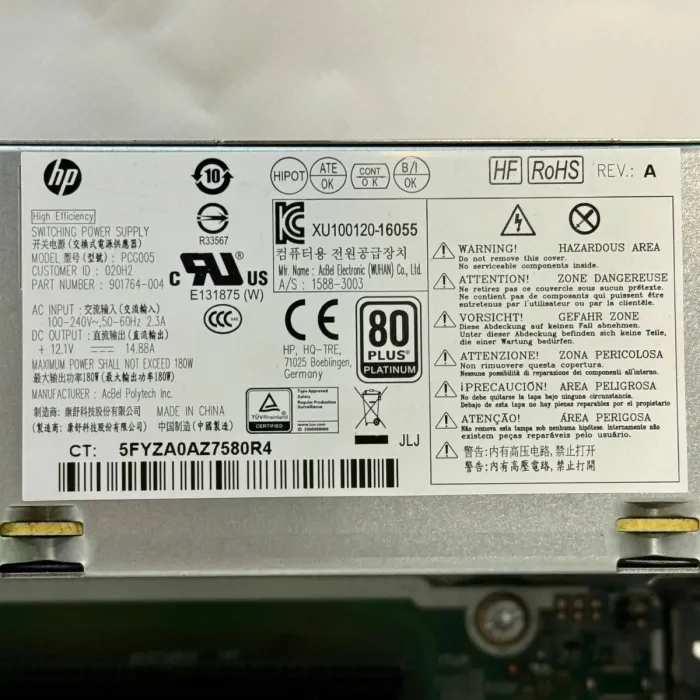 Комп'ютер HP ProDesk 600 G3 SFF / Intel Core i7-7700 (4 (8) ядра по 3,6 - 4,2 ГГц) / 16 ГБ DDR4 / 256 ГБ SSD / Intel HD Graphics 630 б/в - зображення 7