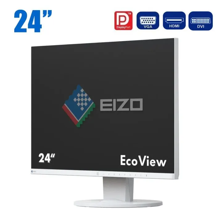 Монітор EIZO FlexScan EV2455 / 24" (1920x1200) IPS / DisplayPort, HDMI, DVI, VGA / VESA 100x100 б/в - зображення 1
