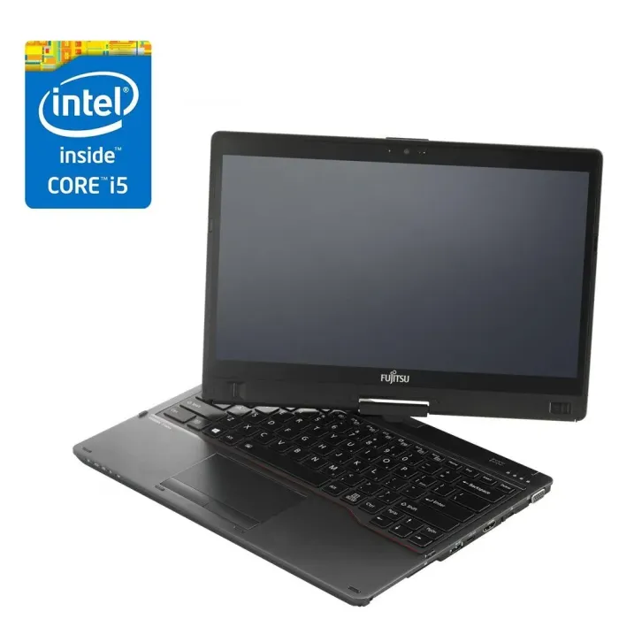 Ноутбук-трансформер Fujitsu Lifebook T937 / 13.3" (1366x768) TN Touch / Intel Core i5-7200U (2 (4) ядра по 2.5 - 3.1 GHz) / 8 GB DDR4 / 120 GB SSD / Intel HD Graphics 620 / WebCam б/в - зображення 1