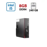 Неттоп Fujitsu Esprimo D556 D556/2/E90 + SFF / Intel Core i5-6400 (4 ядра по 2.7 - 3.3 GHz) / 8 GB DDR4 / 240 GB SSD / Intel HD Graphics 630 б/в