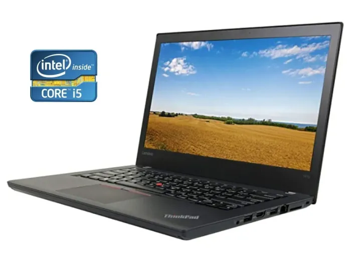 Ультрабук Lenovo ThinkPad T470 / 14" (1920x1080) IPS / Intel Core i5-6300U (2 (4) ядра по 2.4 - 3.0 GHz) / 16 GB DDR4 / 240 GB SSD / Intel HD Graphics 520 / Win 10 Pro б/в - зображення 1