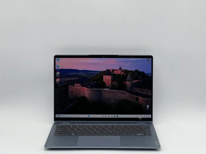 Ультрабук Lenovo Flex 7 14IRU8 / 14" (2240x1400) IPS Touch / Intel Core i7-1355U (10 (12) ядер по 3.7 - 5.0 GHz) / 16 GB DDR4 / 480 GB SSD / Intel Iris Xe Graphics / WebCam б/в - зображення 2