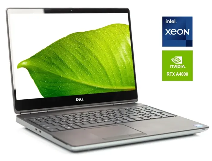 Мобільна робоча станція Dell Precision 7560 / 15.6" (3840x2160) IPS / Intel Xeon W-11855M (6 (12) ядер по 2.6 - 4.9 GHz) / 32 GB DDR4 / 1000 GB SSD / nVidia RTX A4000, 8 GB GDDR6, 256-bit / WebCam б/в - зображення 1