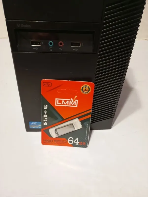 ПК Б-клас Lenovo ThinkCentre M91p Tower / Intel Core i5-2400 (4 ядра по 3.1 - 3.4 GHz) / 16 GB DDR3 / 120 GB SSD / Intel HD Graphics 2000 / DVD-RW + USB-флешка 64 GB б/в - зображення 6