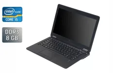 Нетбук Б-клас Dell Latitude E7250 / 12.5" (1366x768) TN / Intel Core i5-5300U (2 (4) ядра по 2.3 - 2.9 GHz) / 8 GB DDR3 / 128 GB SSD / Intel HD Graphics 5500 / WebCam / Windows 10 б/в