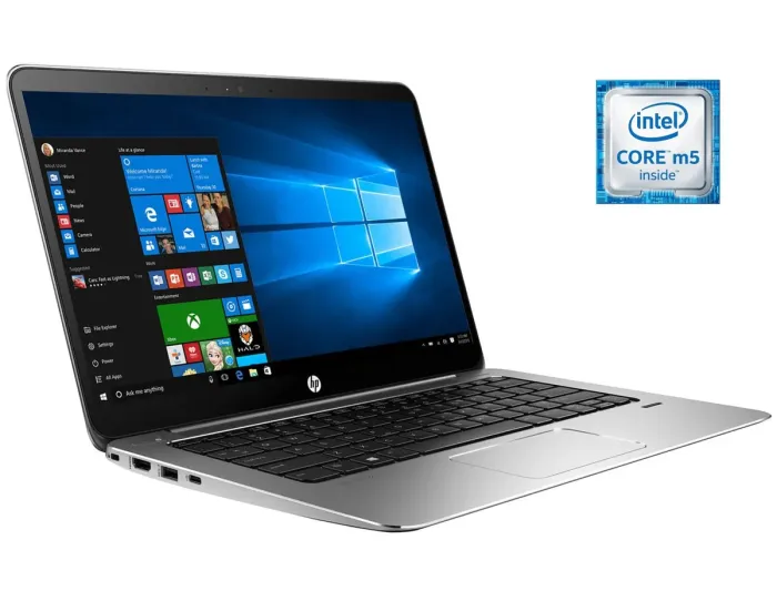 Ультрабук HP EliteBook 1030 G1 / 13.3" (1920x1080) IPS / Intel Core m5-6Y54 (2 (4) ядра по 1.1 - 2.7 GHz) / 8 GB DDR4 / 256 GB SSD M.2 / Intel HD Graphics 515 / WebCam б/в - зображення 1