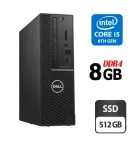 Комп'ютер Dell Precision 3430 SFF / Intel Core i5-8600 (6 ядер по 3.1 - 4.3 GHz) / 8 GB DDR4 / 512 GB SSD / Intel Graphics / Windows 10 б/в