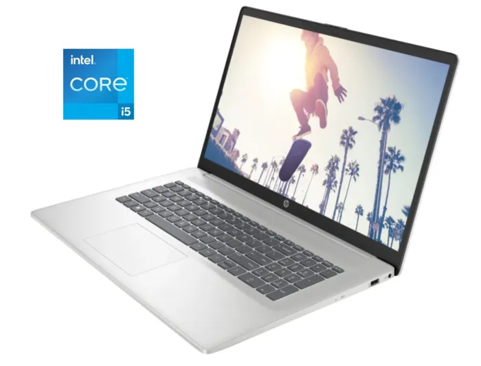 Ноутбук HP 17-cn300-aa1y8 / 17.3" (1600x900) TN / Intel Core i5-1334U (10 (12) ядер по 3.4 - 4.6 GHz) / 8 GB DDR4 / 256 GB SSD / Intel Iris Xe Graphics / WebCam / Win 11 Home - зображення 1